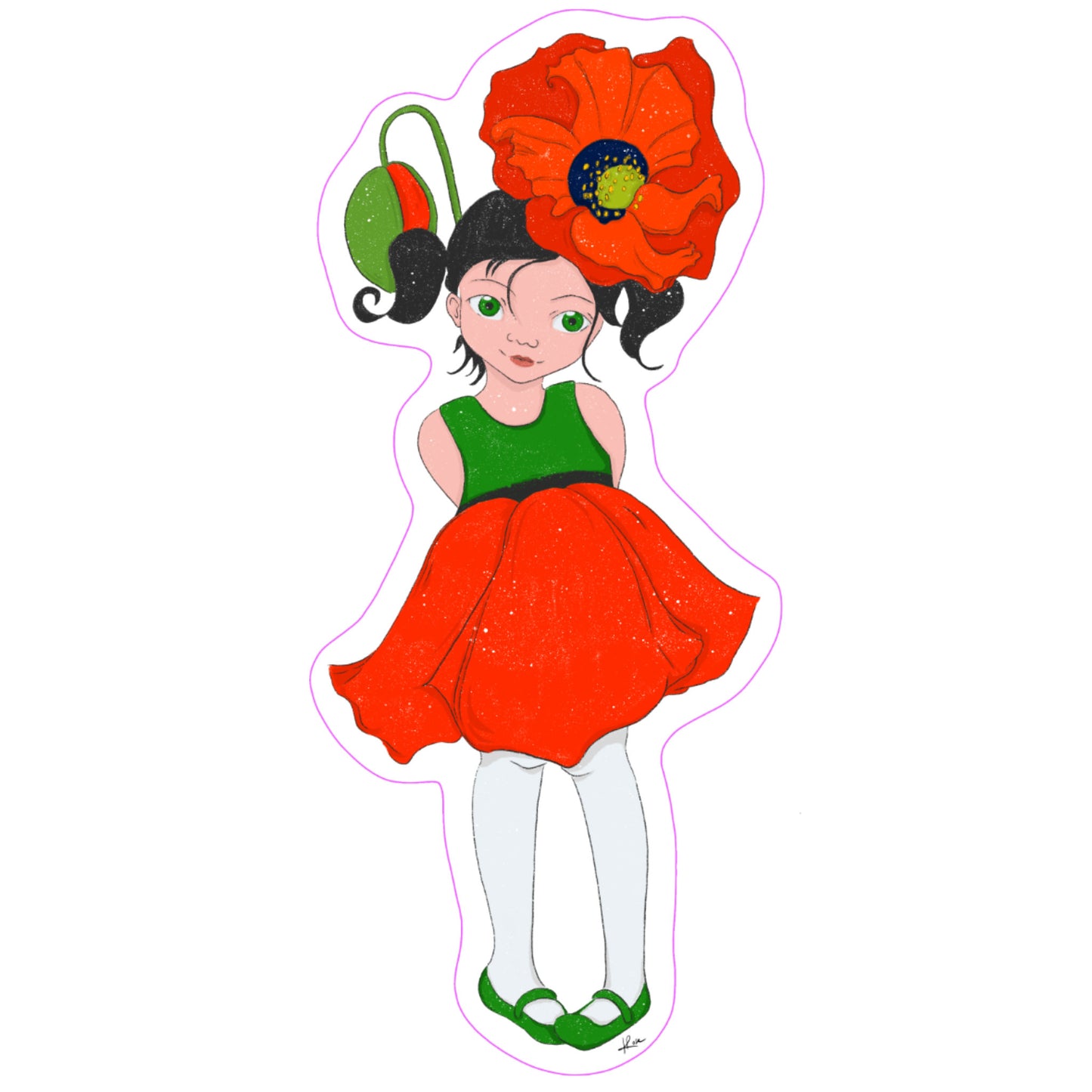 Sticker "Suki, le Coquelicot"