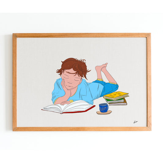 Illustration "Milo et ses livres"
