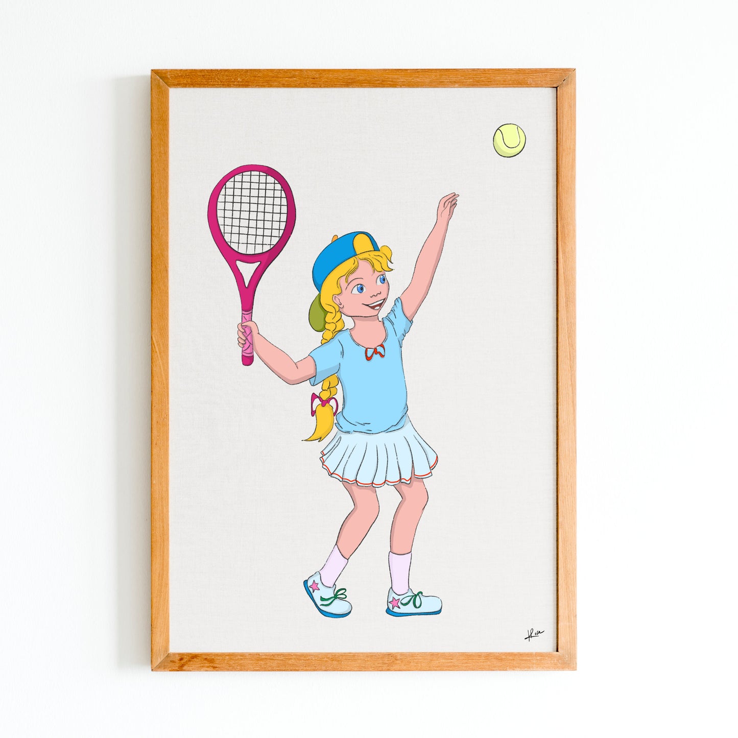 Illustration "Lenni - Tennisgirl"