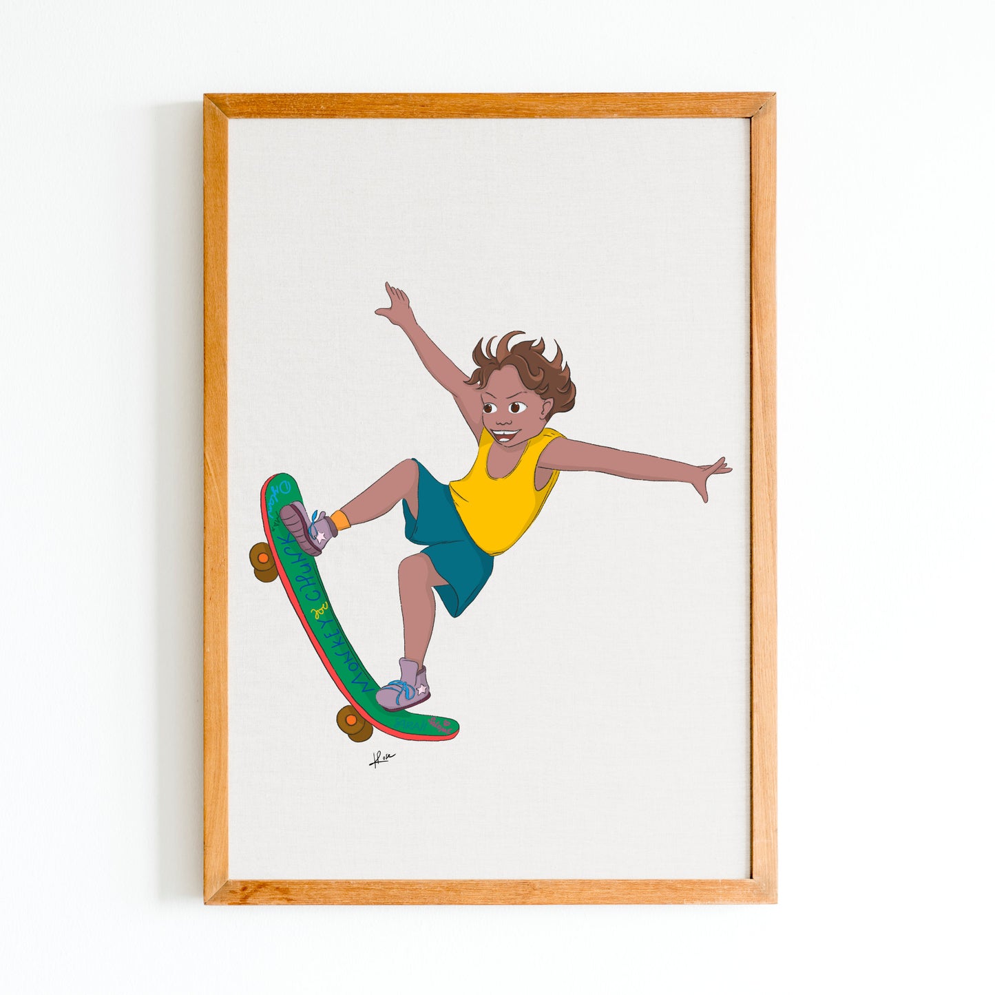 Illustration "Zac - le skater"