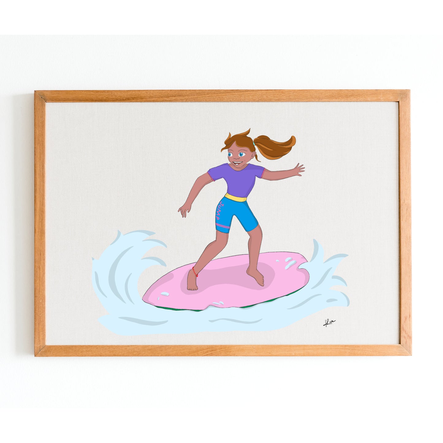 Illustration "Lana - Surfgirl"