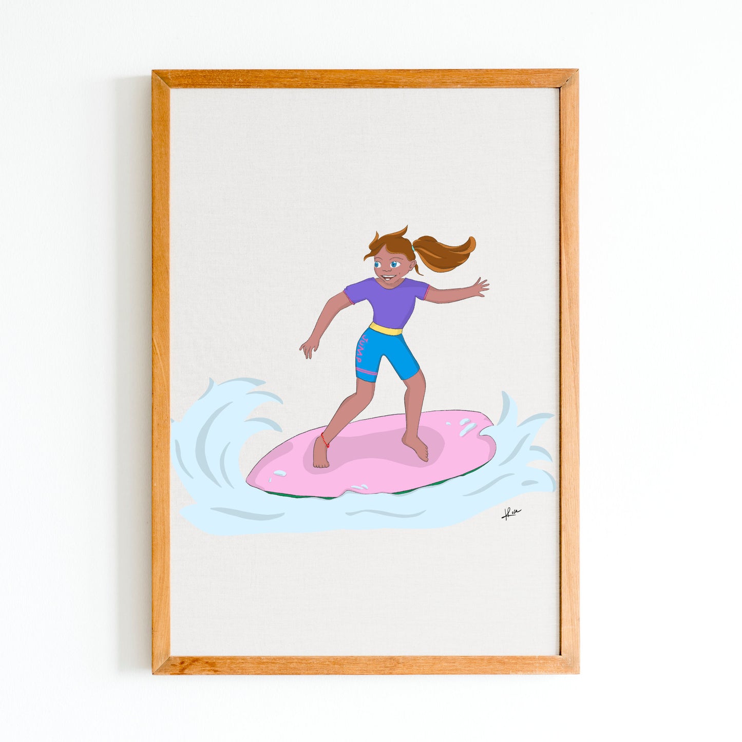 Illustration "Lana - Surfgirl"