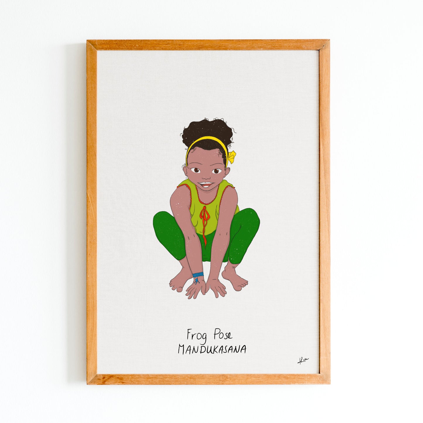 Illustration "Barbara Frog Pose"