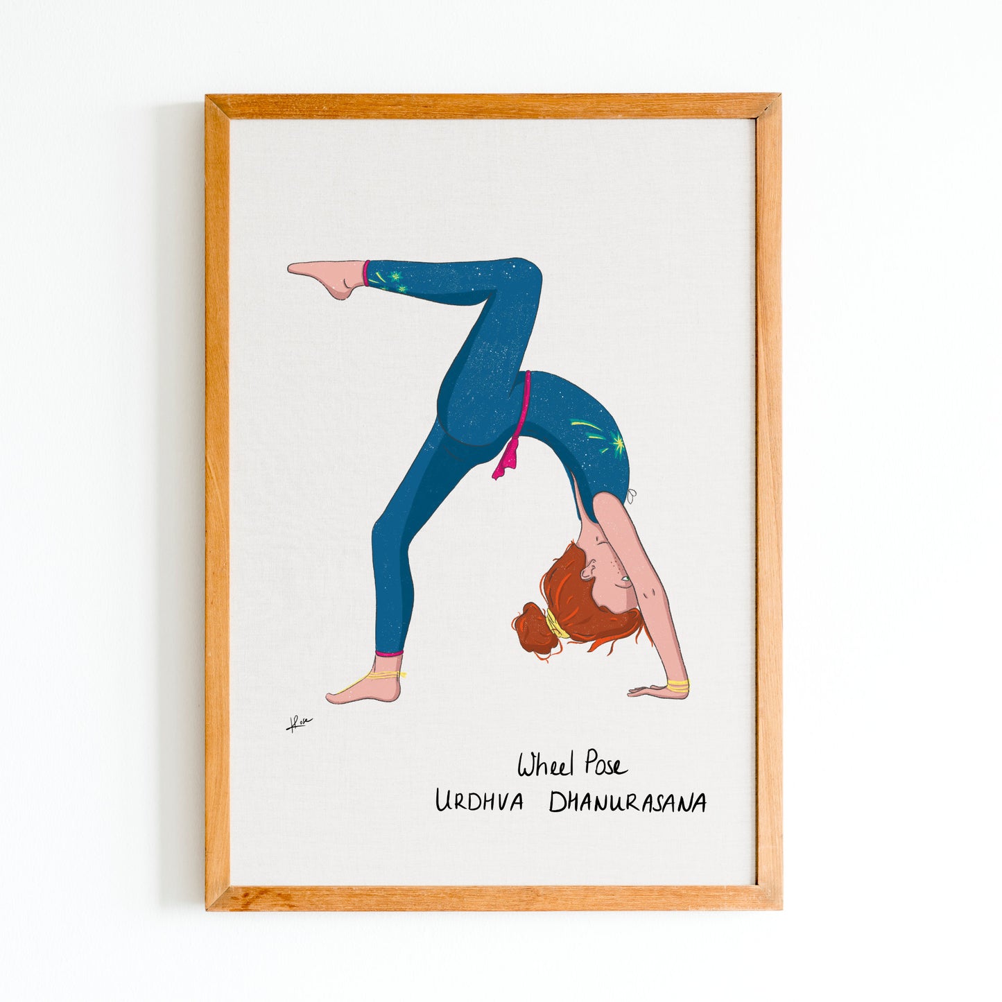 Carnet A5 "Little Yoga" Gianni - Wheel Pose