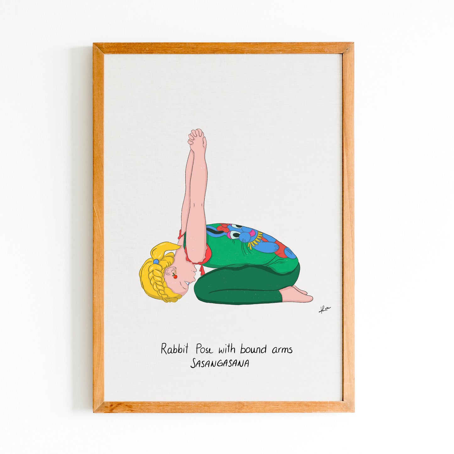 Illustration "Helene Rabbit Pose"