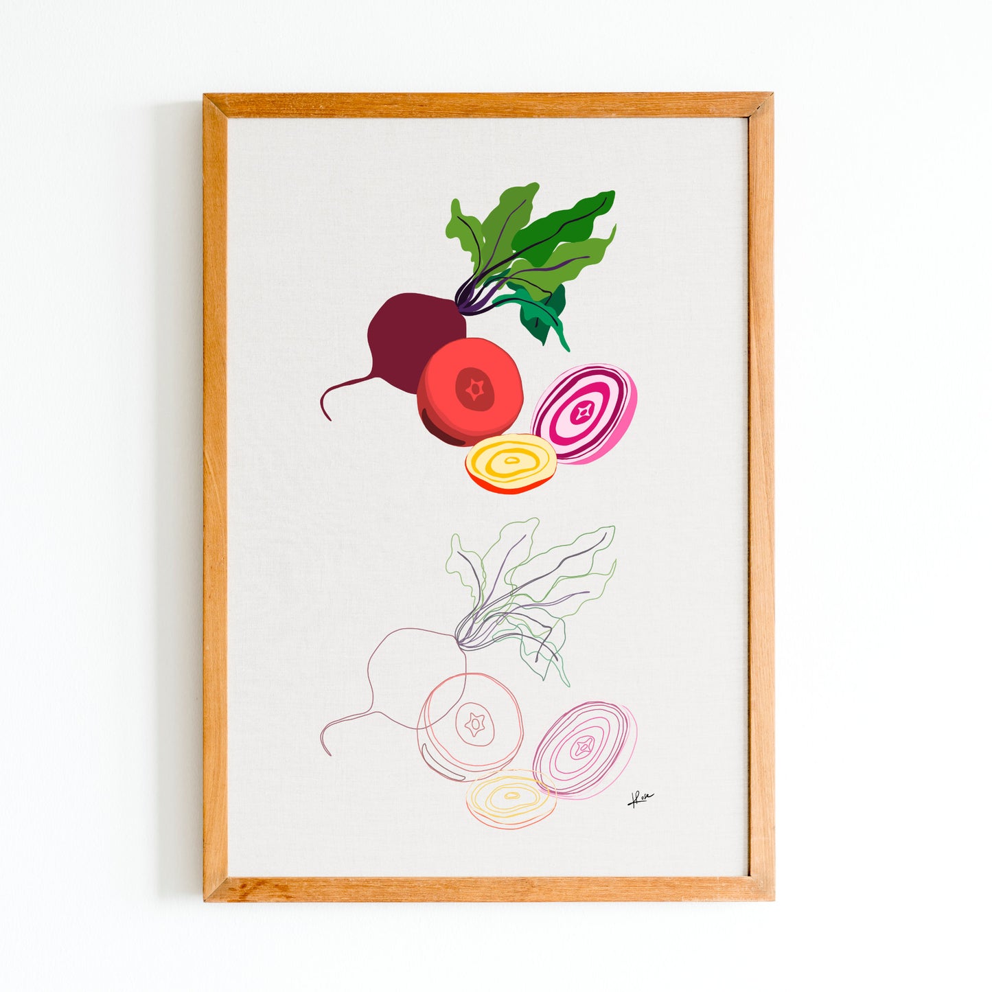 Carnet A6 "faniPhabet" Betterave - Beetroot