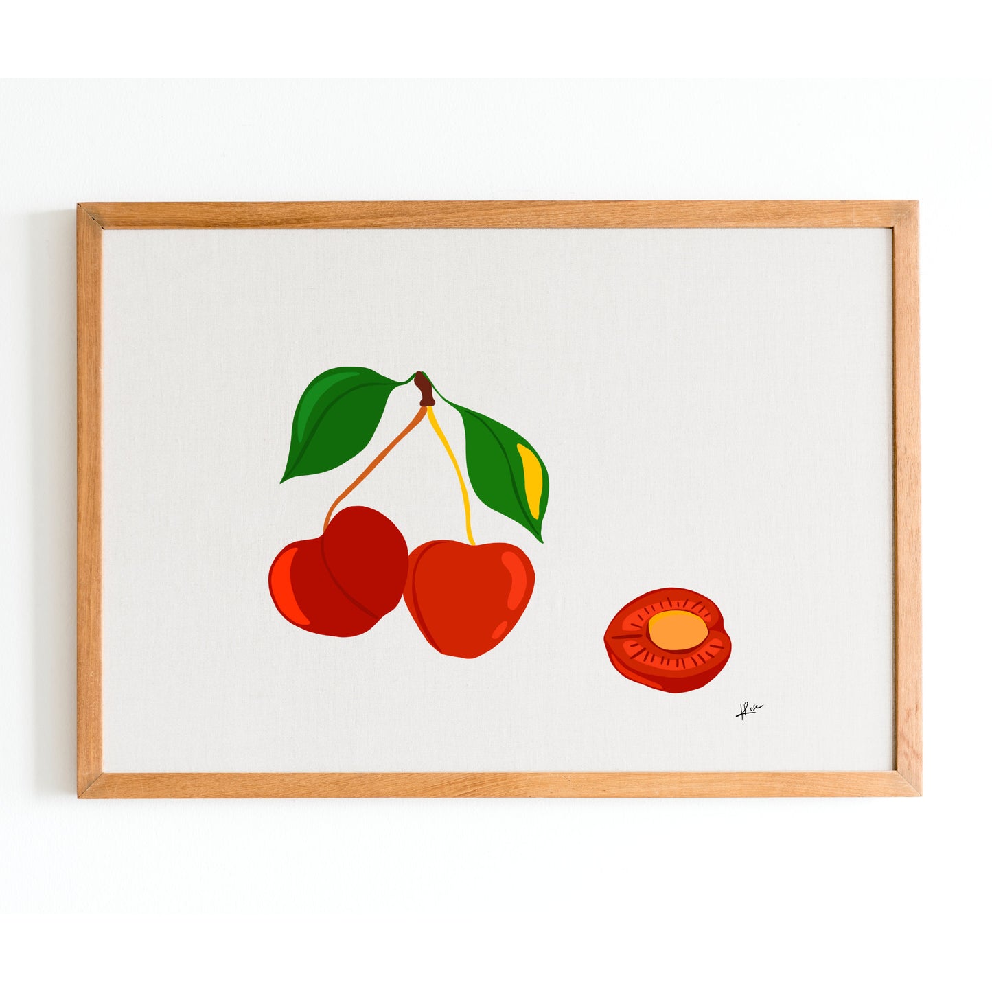 Illustration "Fruits & Légumes" - Cerise