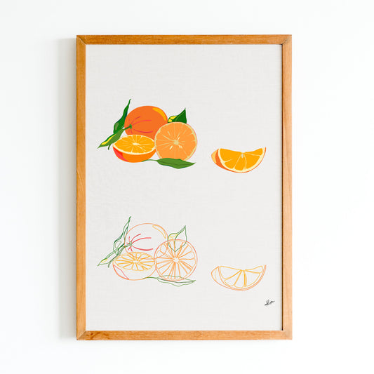 Illustration "Fruits & Légumes" - Orange Duo
