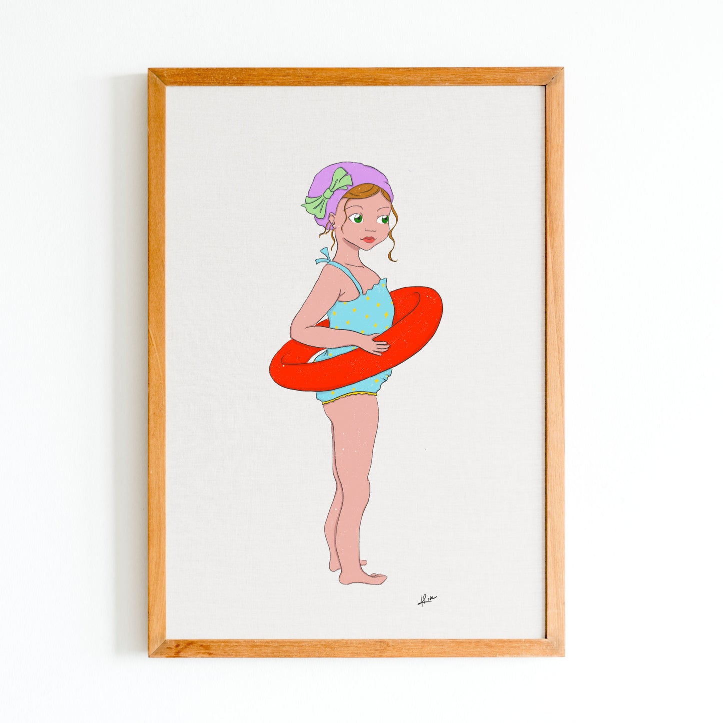 Carnet A5 "Girls" Erika - la baigneuse
