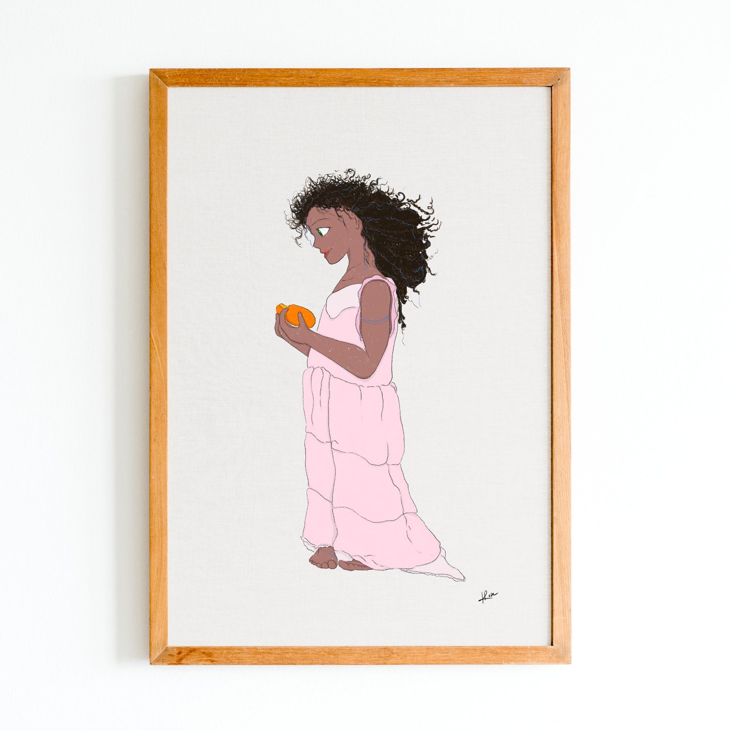 Illustration "Zanya et l'orange"
