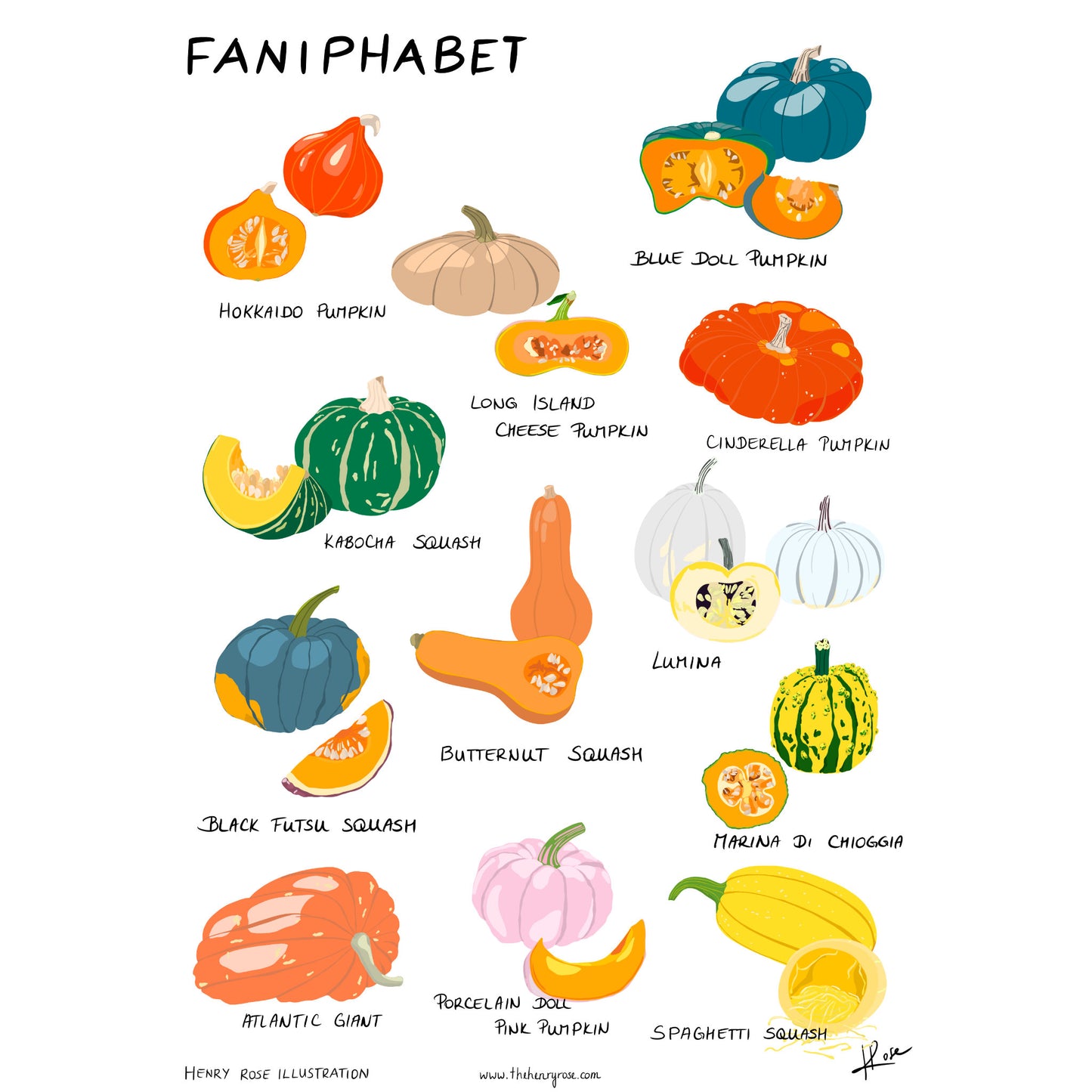 Illustration faniPhabet "Pumpkins"