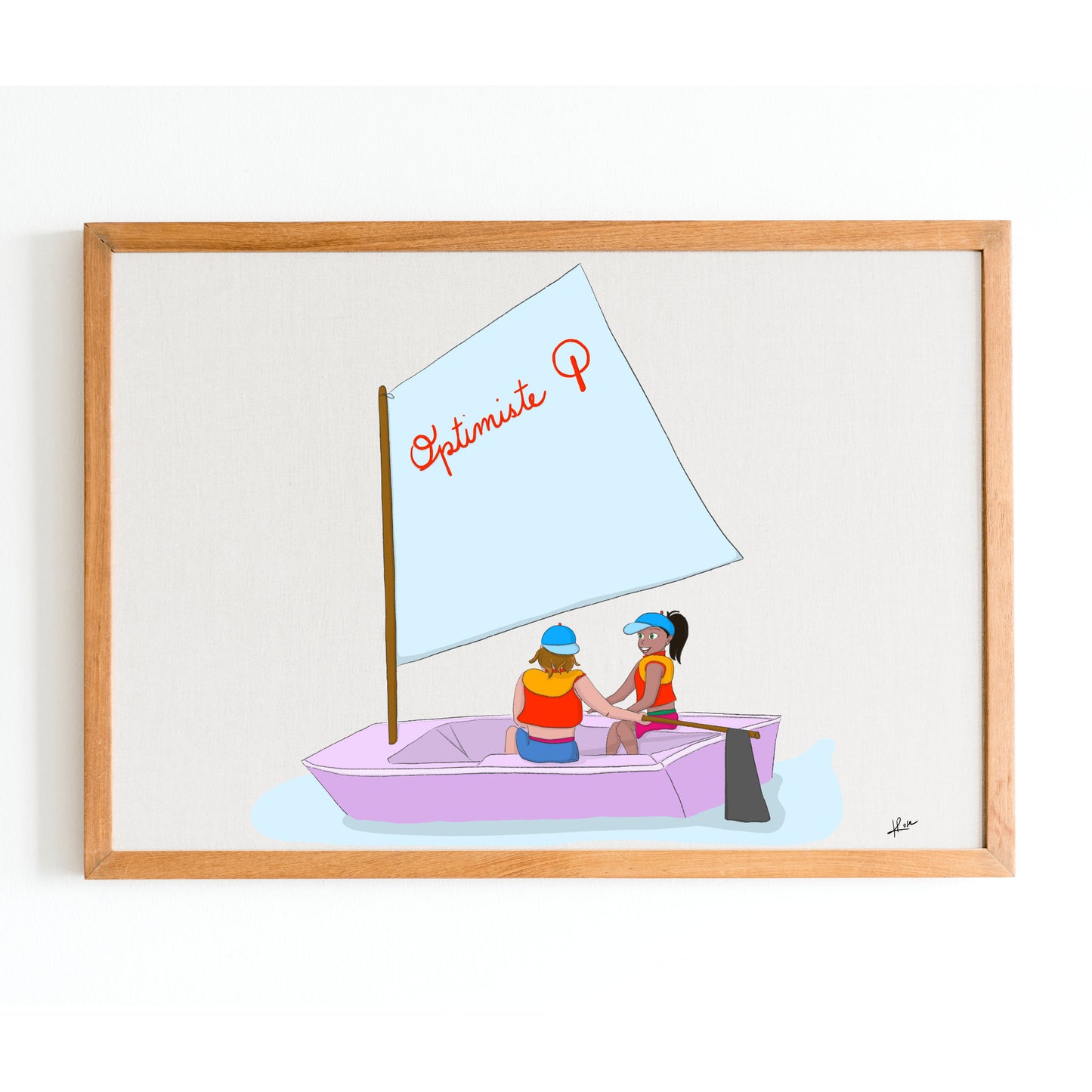 Illustration "L'Optimiste - le Cercle de Voile"