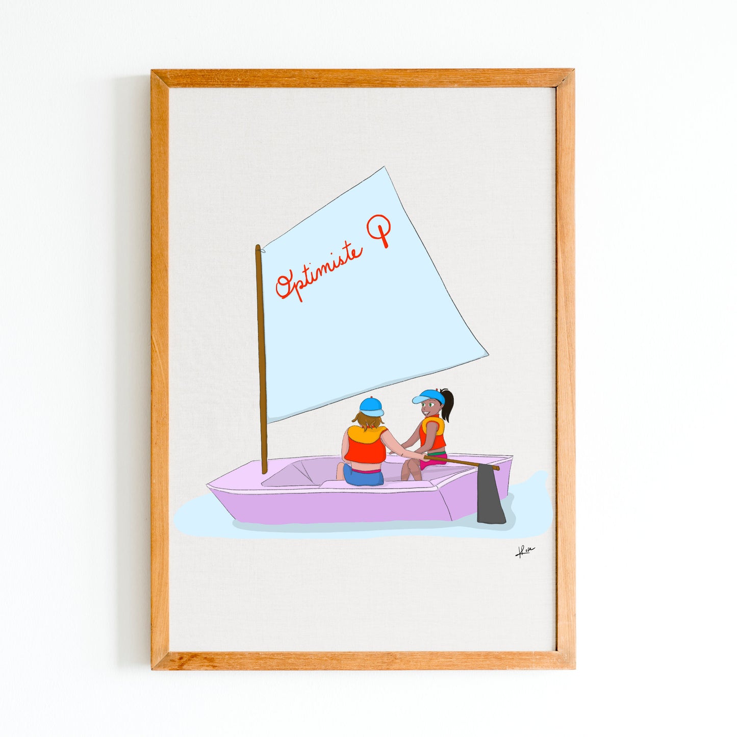 Illustration "L'Optimiste - le Cercle de Voile"