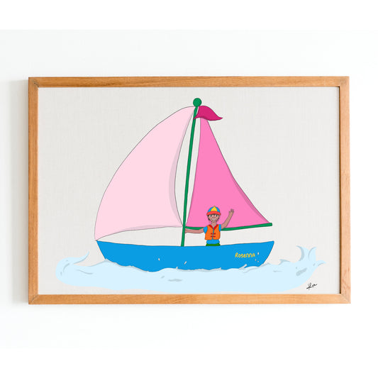Illustration "Le Voilier - le Cercle de Voile"