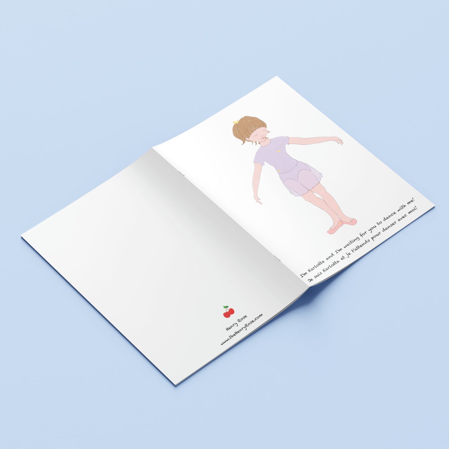 Carnet A5 "Girls" Karlotta - la ballerine douce
