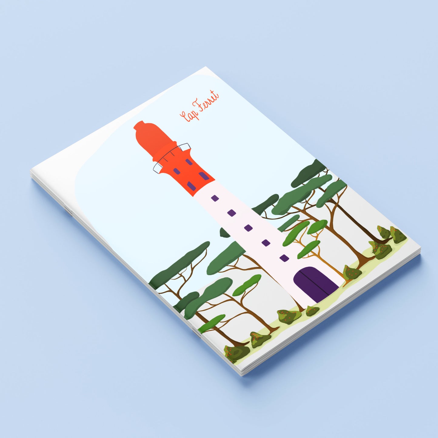 Carnet A5 "Bassin d'Arcachon" Le Phare du Cap Ferret
