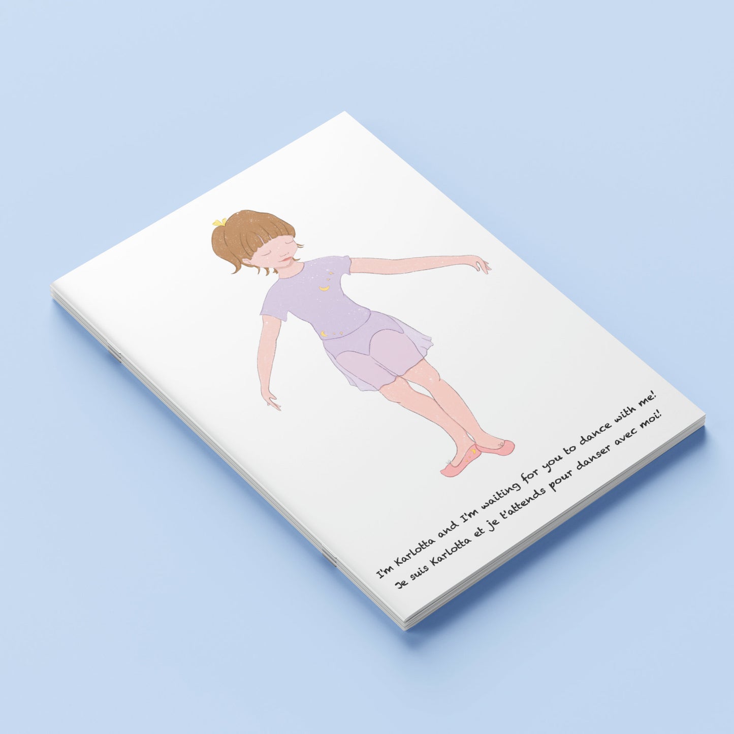Carnet A5 "Girls" Karlotta - la ballerine douce