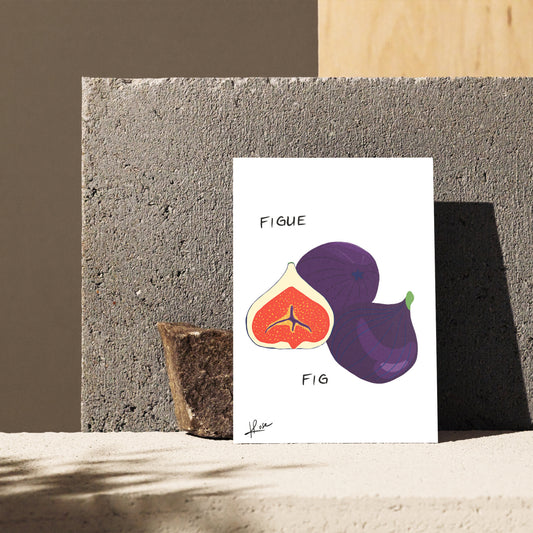 Carte postale faniPhabet "Figue"