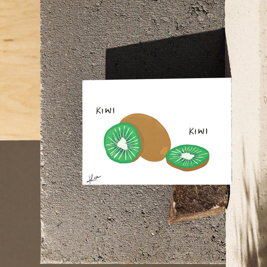 Carte postale faniPhabet "Kiwi"