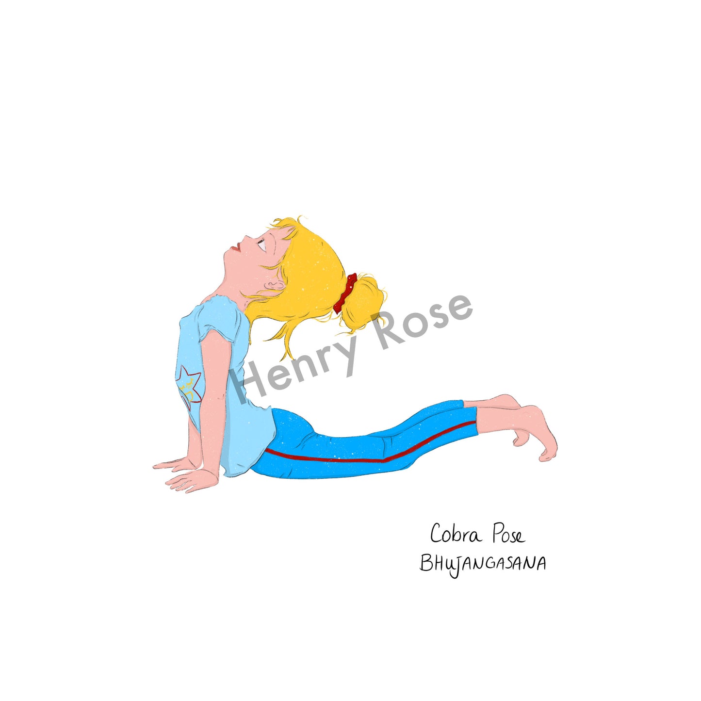 Carnet A5 "Little Yoga" Jeannette - Cobra Pose