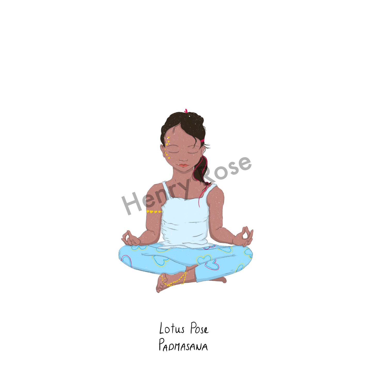 Carnet A5 "Little Yoga" Tamara - Lotus Pose