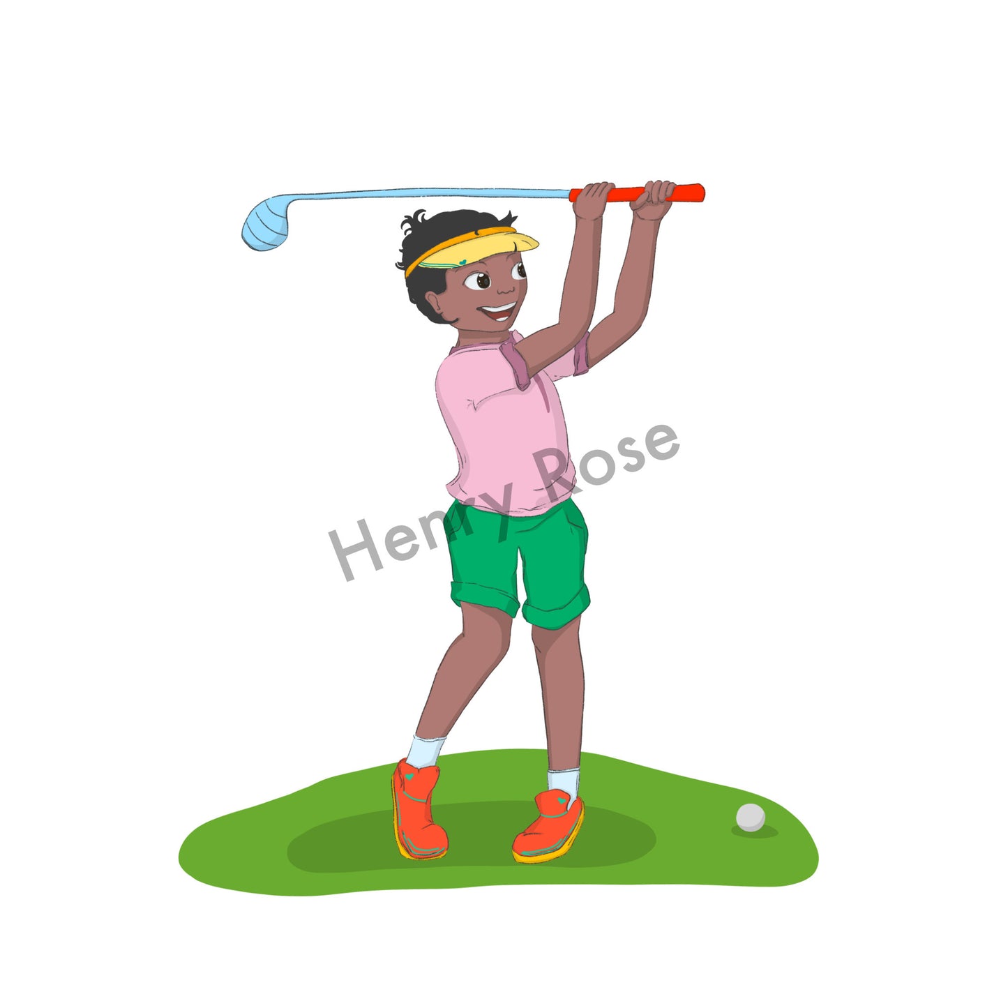 Illustration "Rudy - Golfboy"