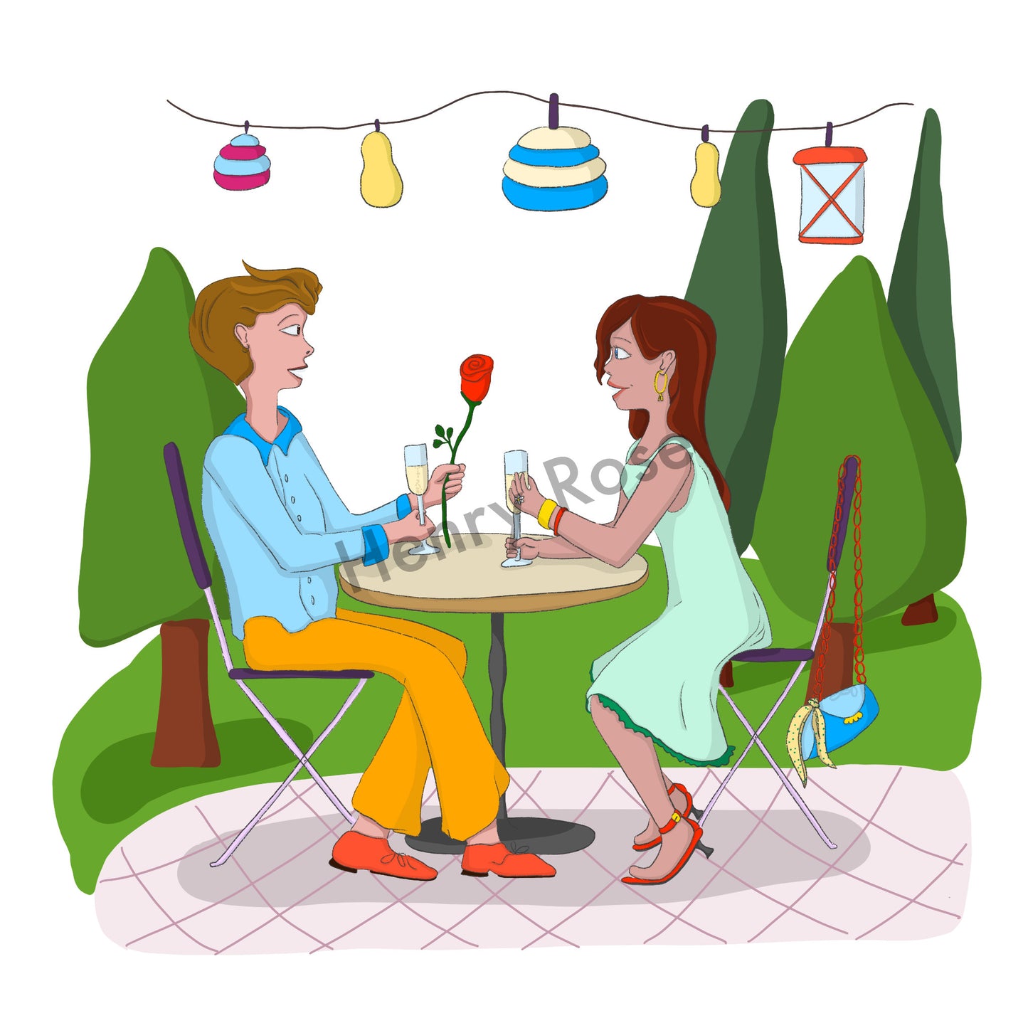 Illustration "La Demande ou Papa et Maman"