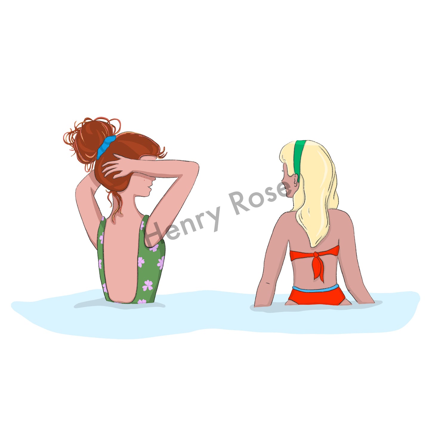 Carnet A5 "Bassin d'Arcachon" Watergirls - Les deux amies
