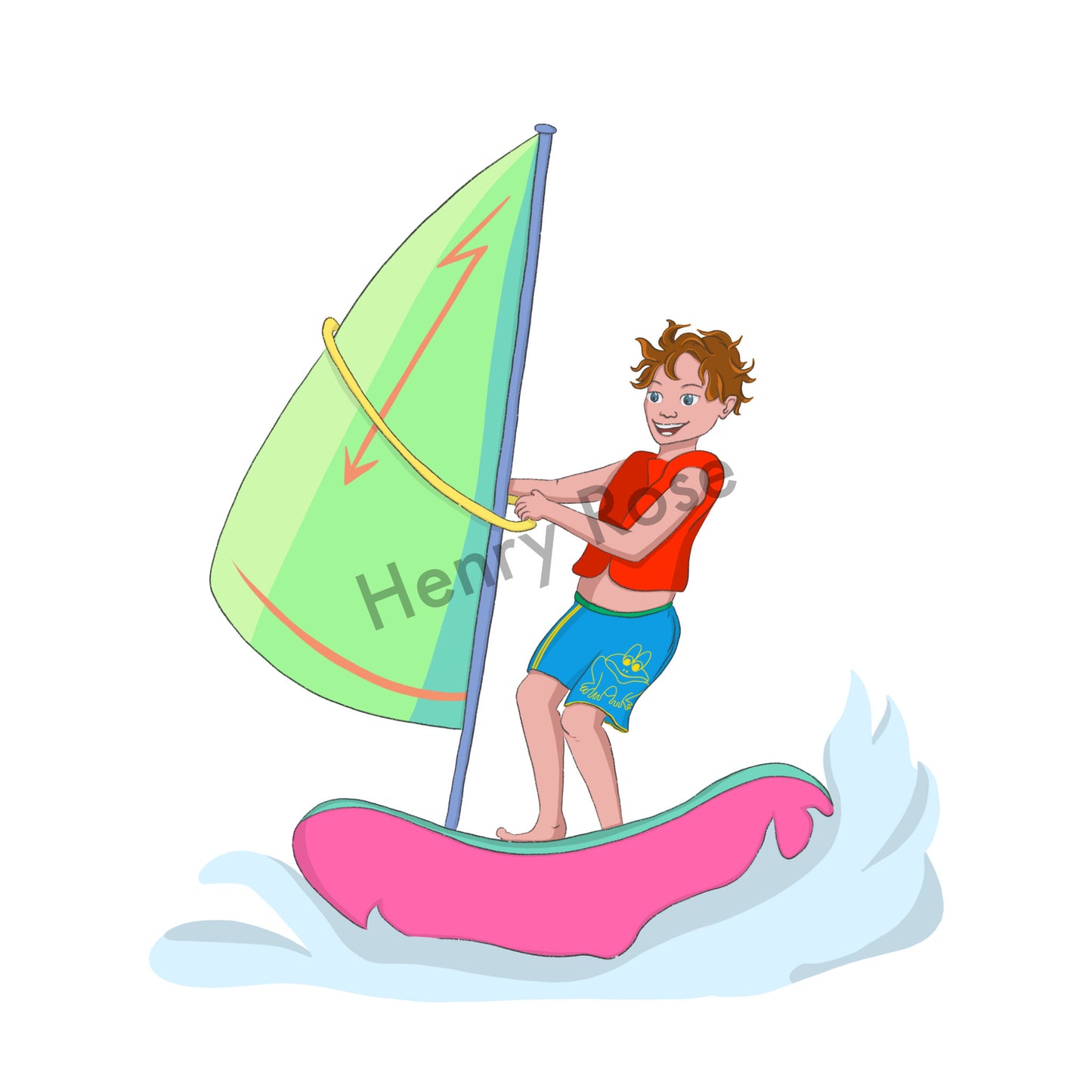 Illustration "Peter - Windsurf"