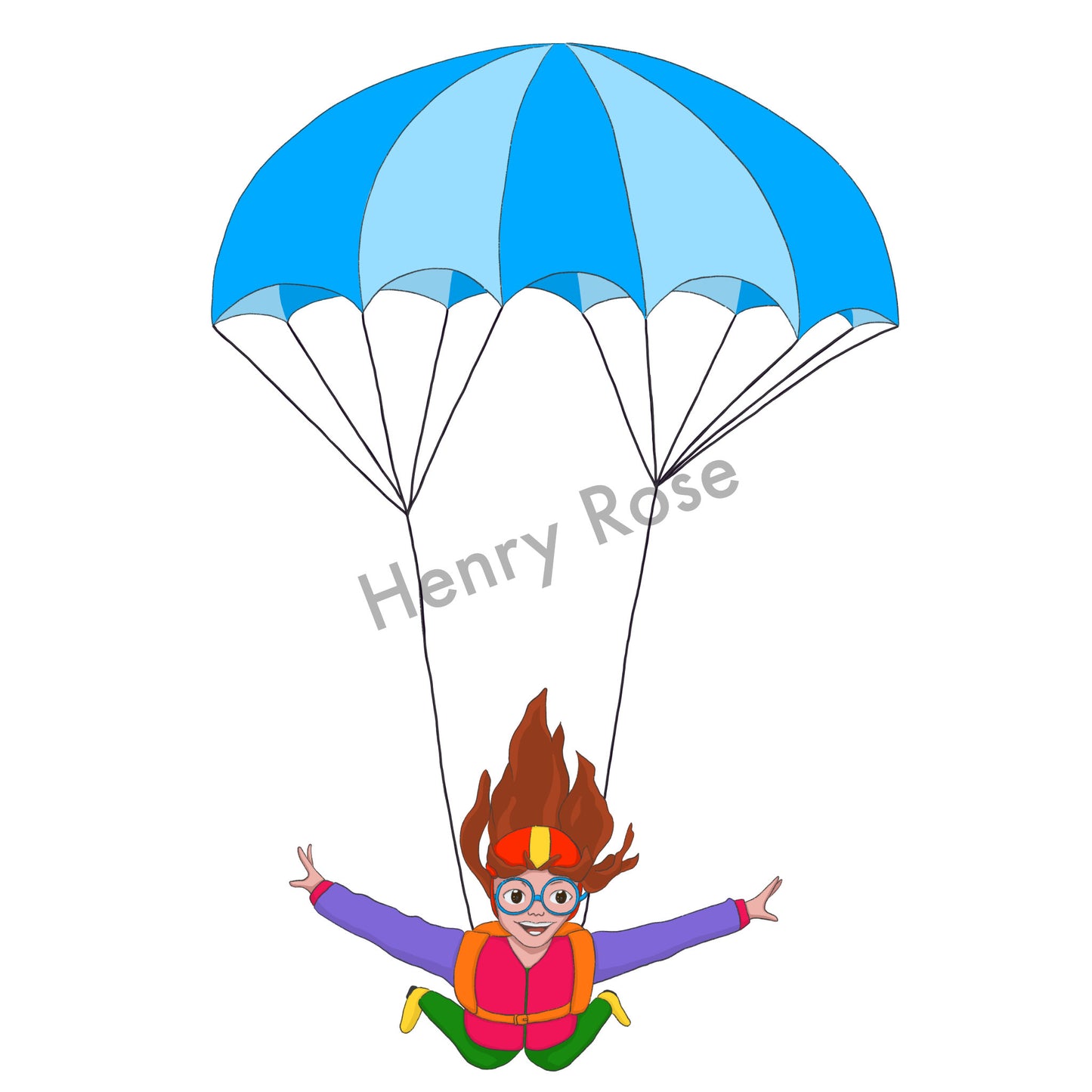 Illustration "Parachute libre"