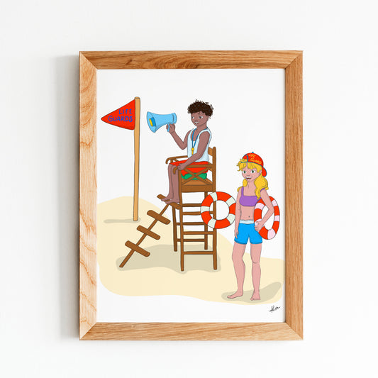 Illustration "Les Sauveteurs en Mer"