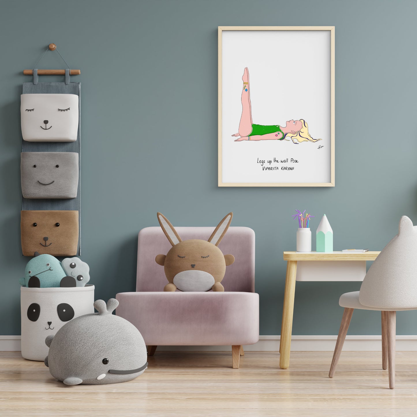 Illustration "Oxana Legs Up the Wall Pose"