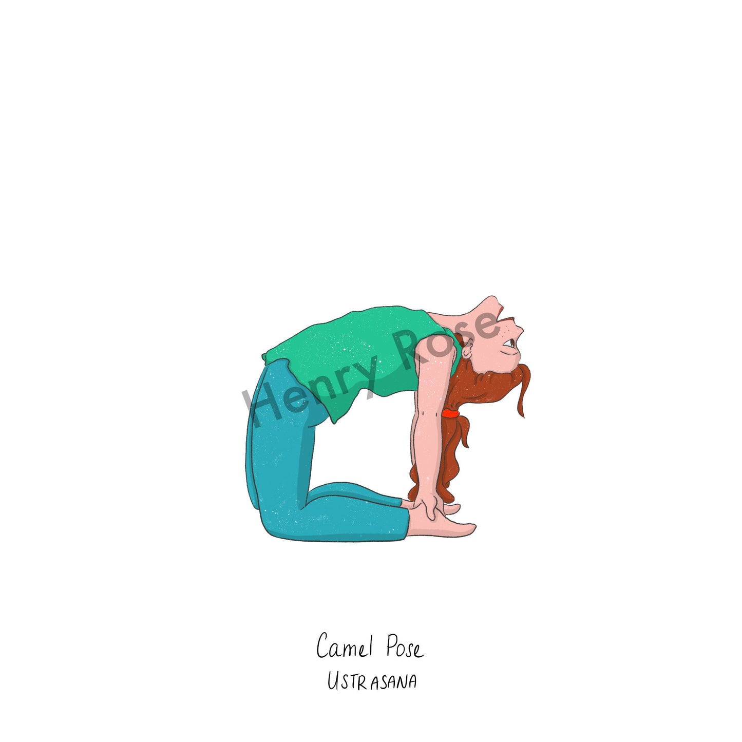 Illustration "Tara Camel Pose"