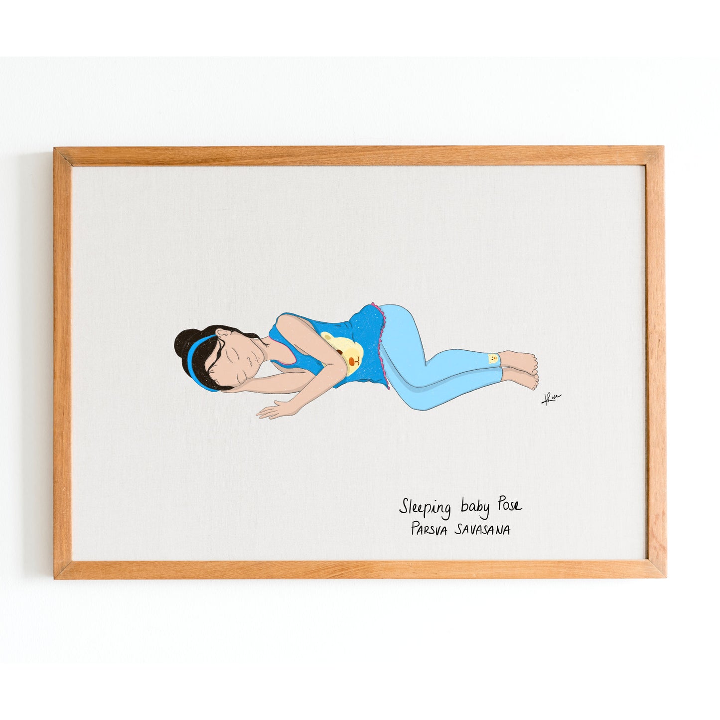 Illustration "Kim Sleeping Baby Pose"