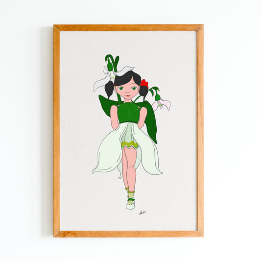 Illustration "Sonia le perce-neige"