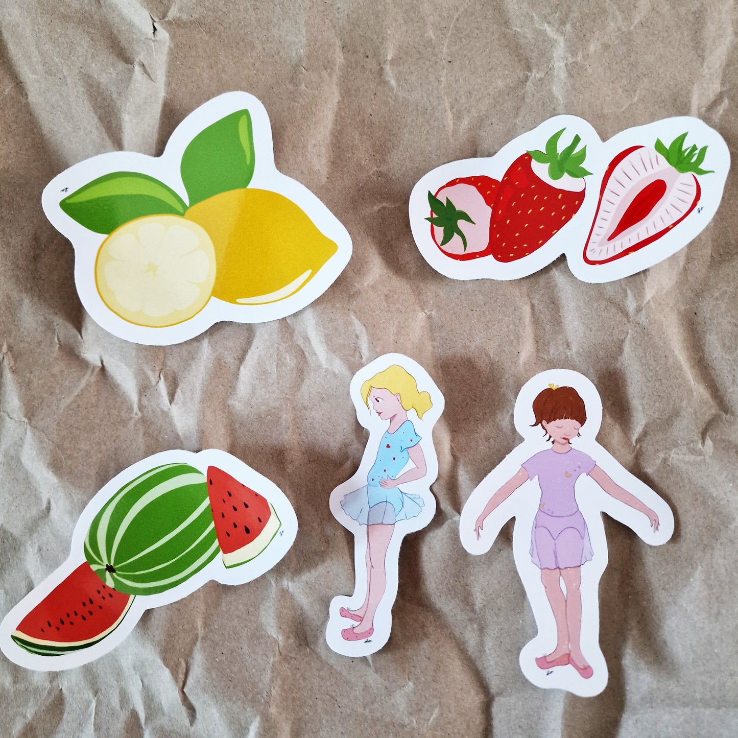 Lot de 5 Stickers "Ballerines"