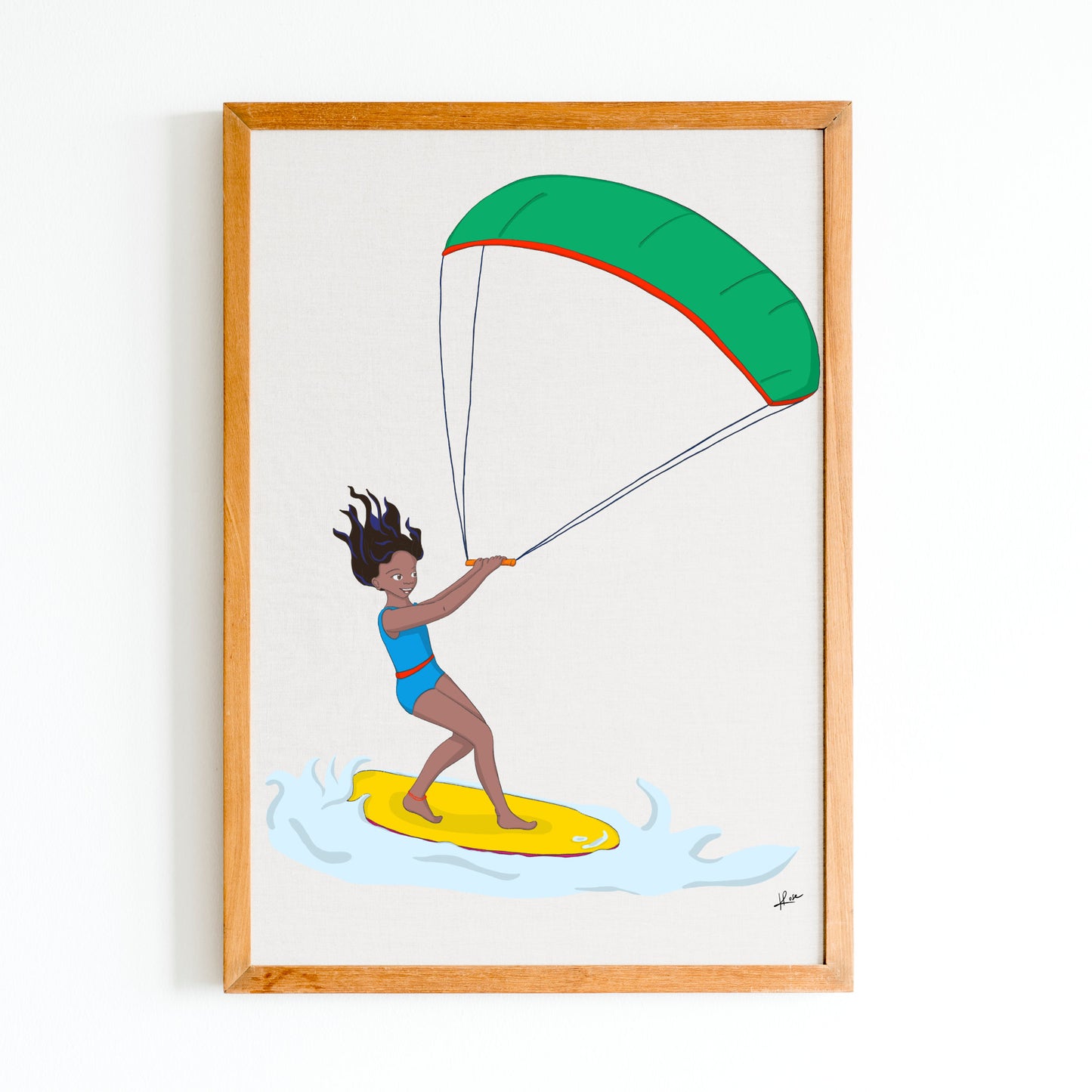 Illustration "Miranda - Kitesurf"