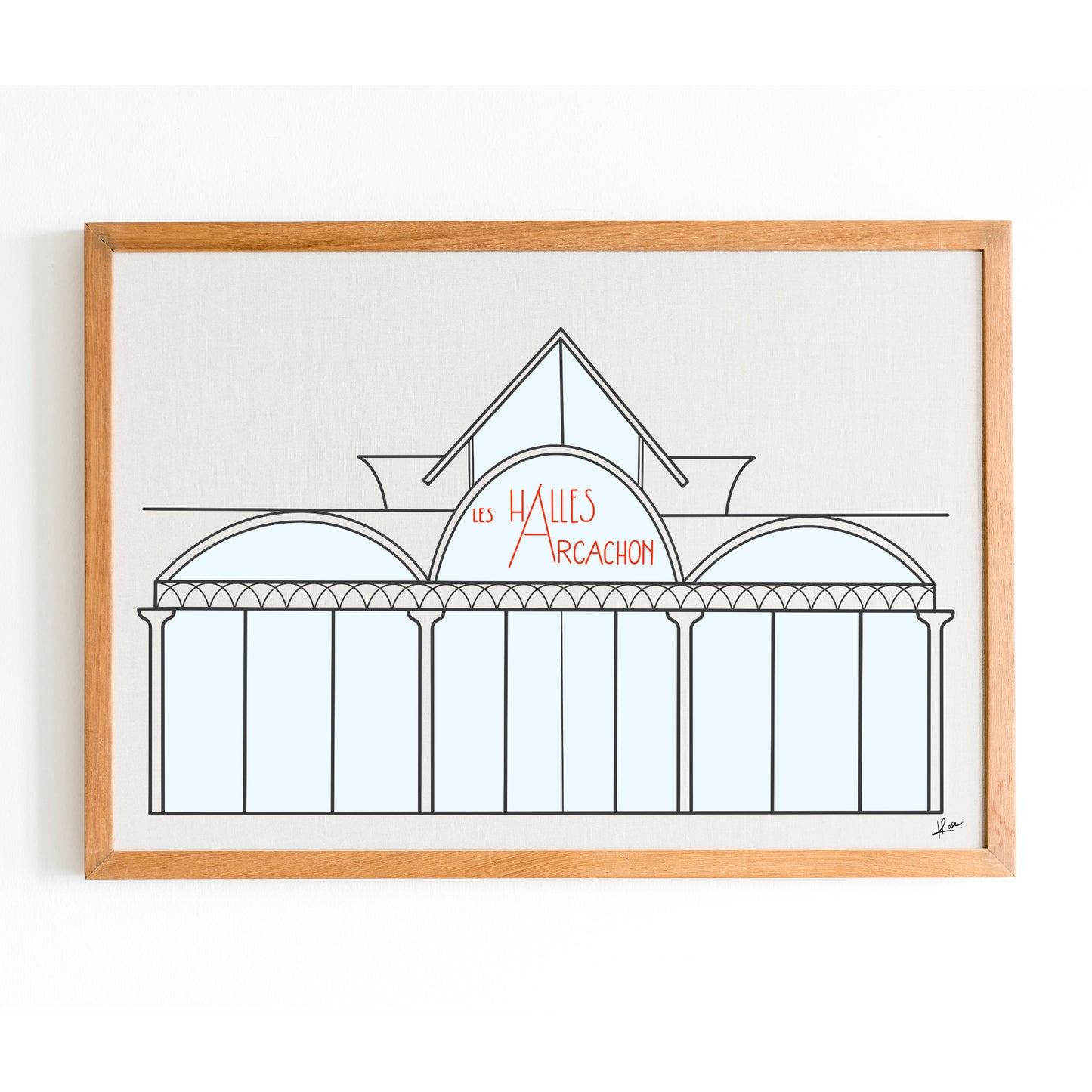 Illustration "Les Halles d'Arcachon"