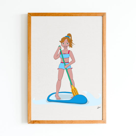 Illustration "La Fille en Paddle"