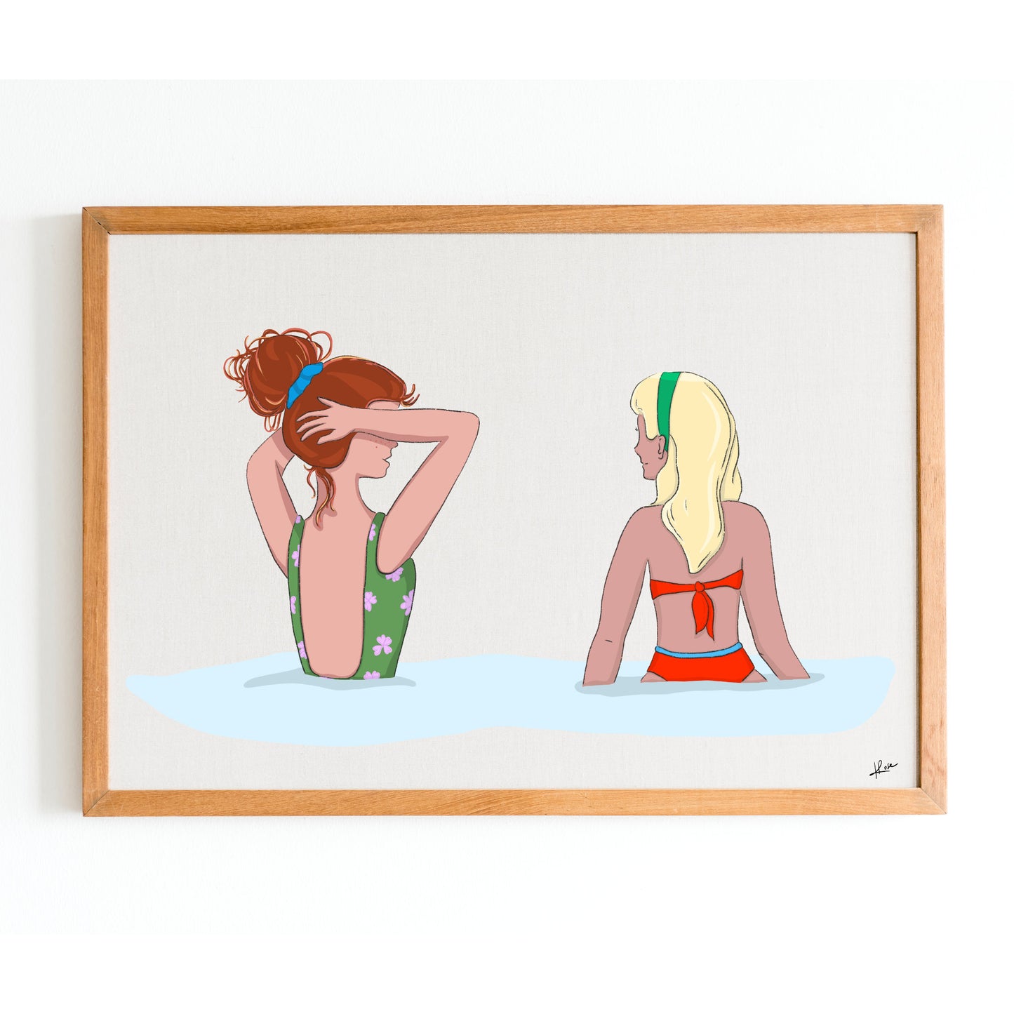 Carnet A5 "Bassin d'Arcachon" Watergirls - Les deux amies