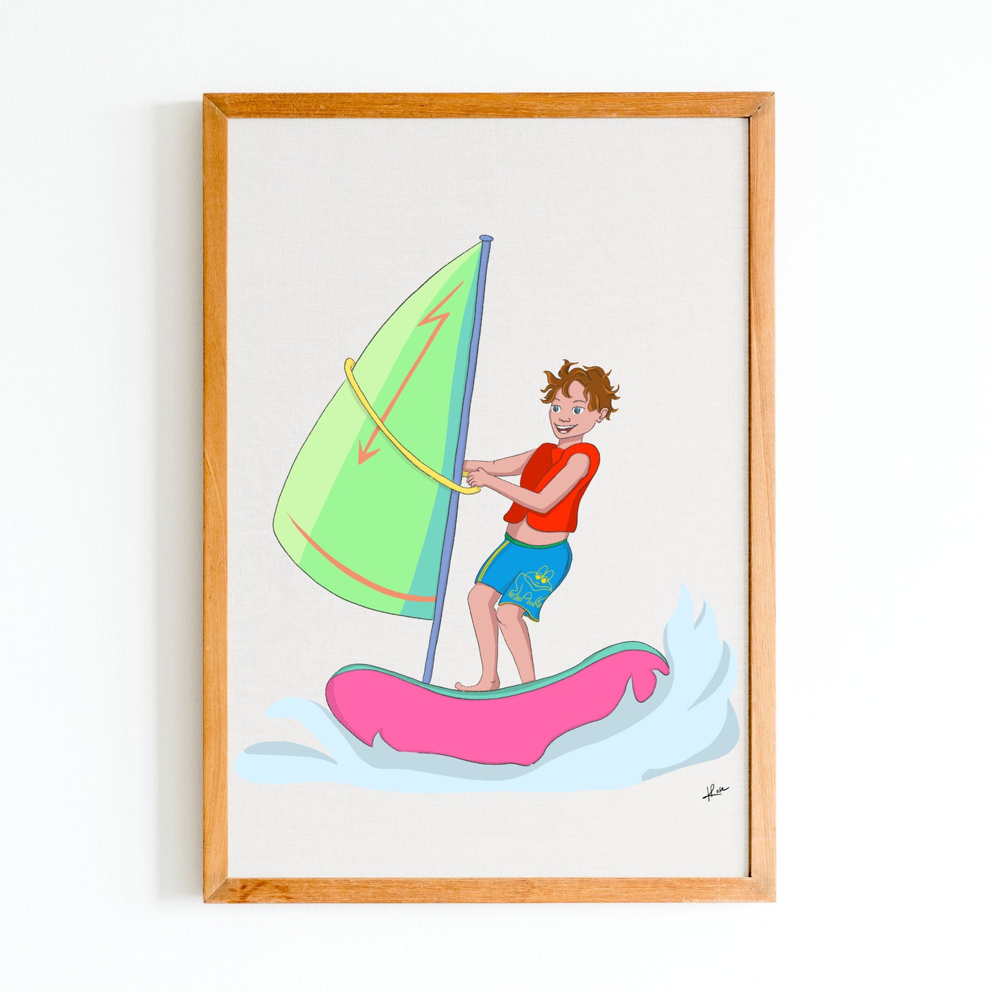 Illustration "Peter - Windsurf"
