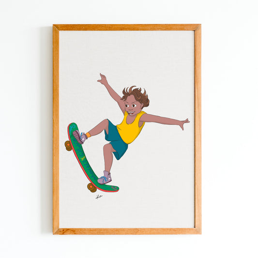 Illustration "Zac - le skater"