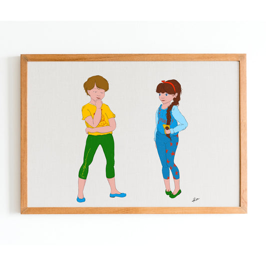 Illustration "Daniel et January - les gymnastes"