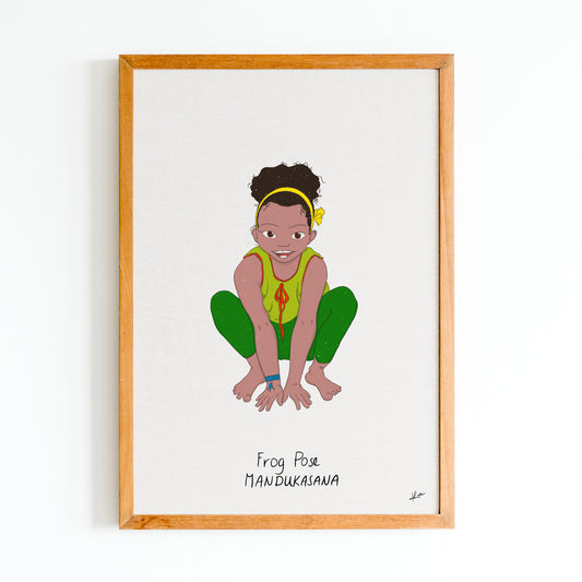 Illustration "Barbara Frog Pose"