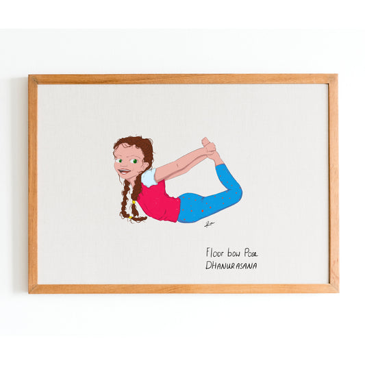Illustration "Charlie Floor Bow Pose"
