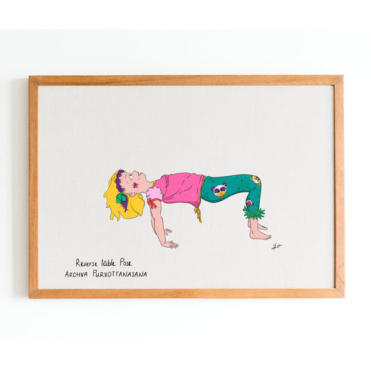Illustration "Ginger Reversed Table Pose"