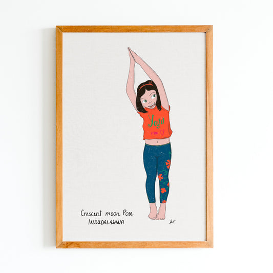 Illustration "Hanna Crescent Moon Pose"