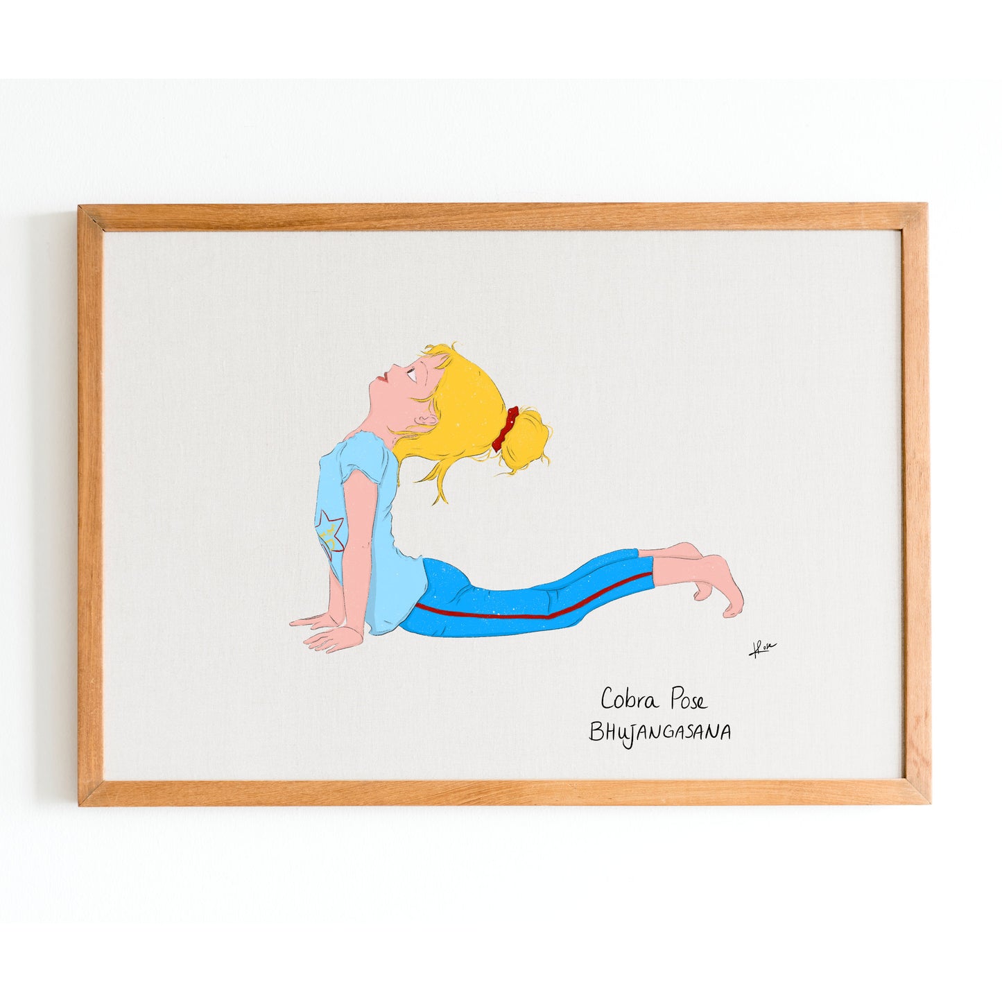 Carnet A5 "Little Yoga" Jeannette - Cobra Pose