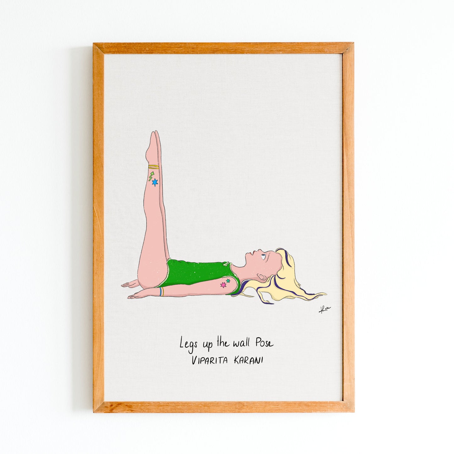 Carnet A5 "Little Yoga" Oxana - Legs up the wall pose