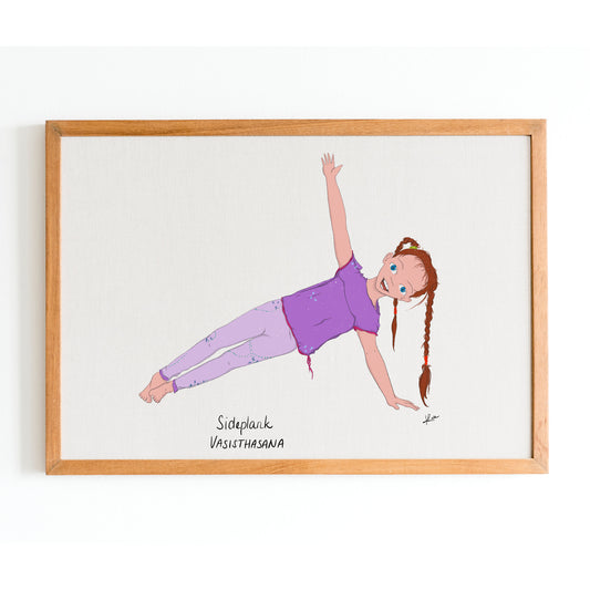 Illustration "Roxane Side Plank Pose"